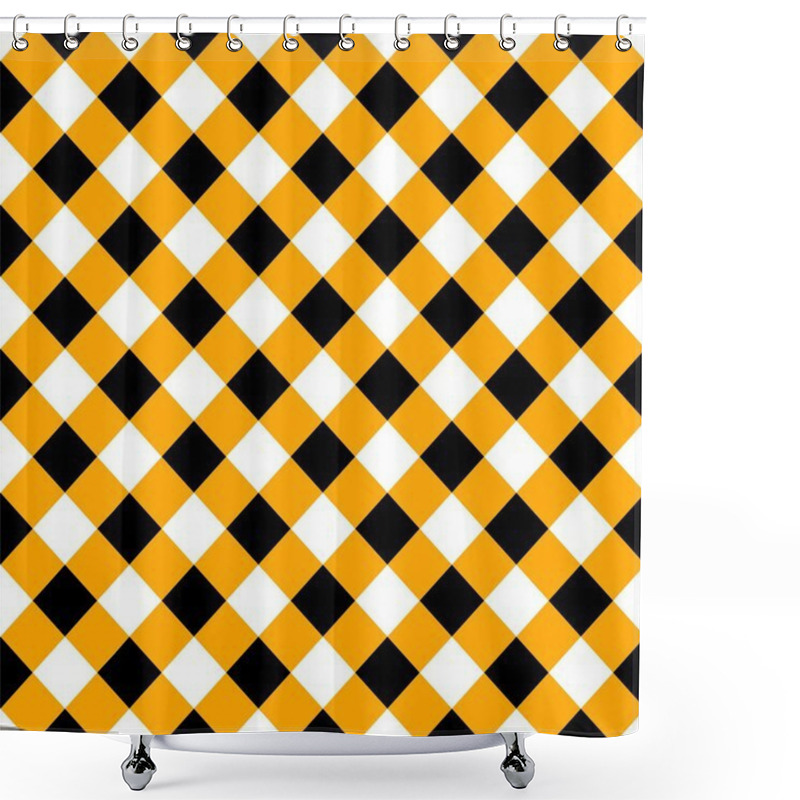 Personality  Seamless Checkered Pattern Shower Curtains