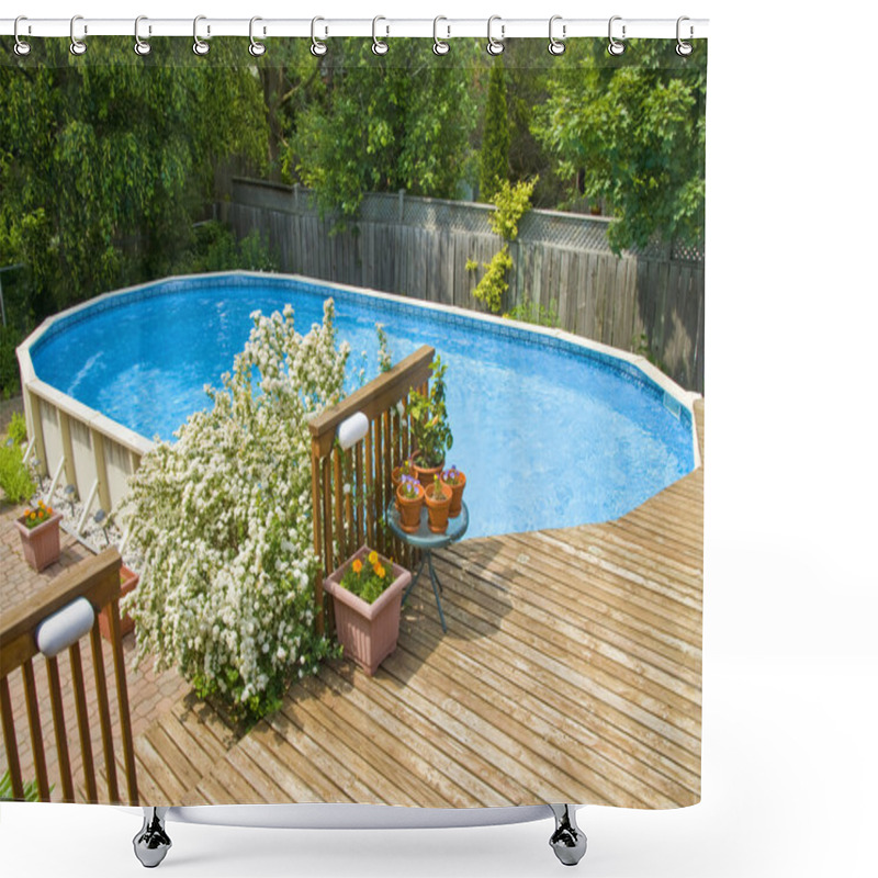 Personality  Above Ground Swimming Pool Shower Curtains