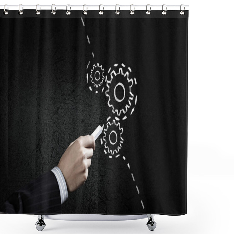 Personality  How It Works Shower Curtains