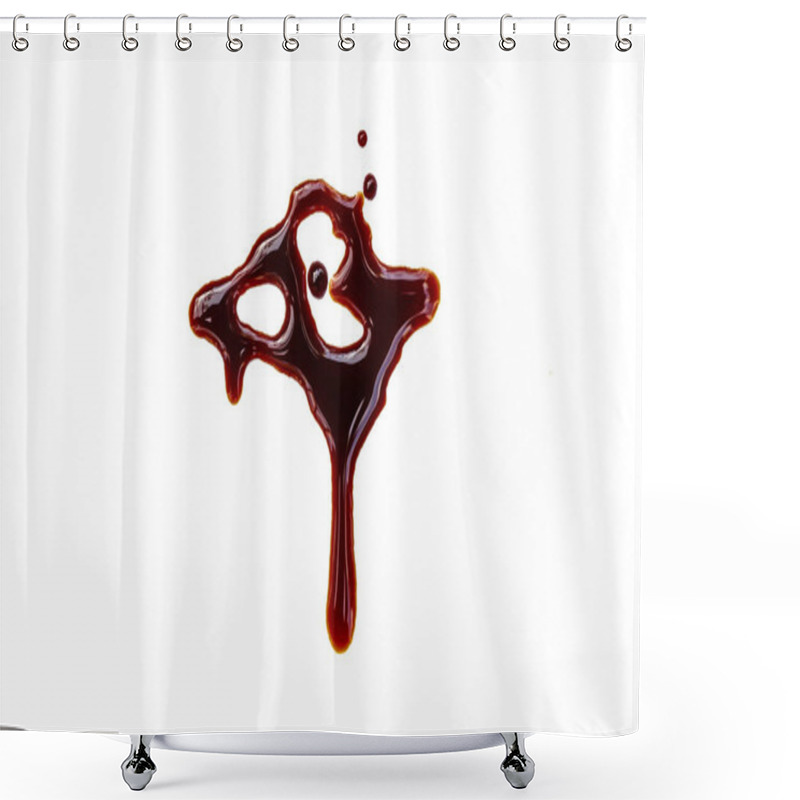 Personality  Blood Stains On White Background Shower Curtains