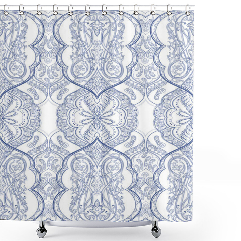 Personality  Eastern Paisley Pattern Shower Curtains