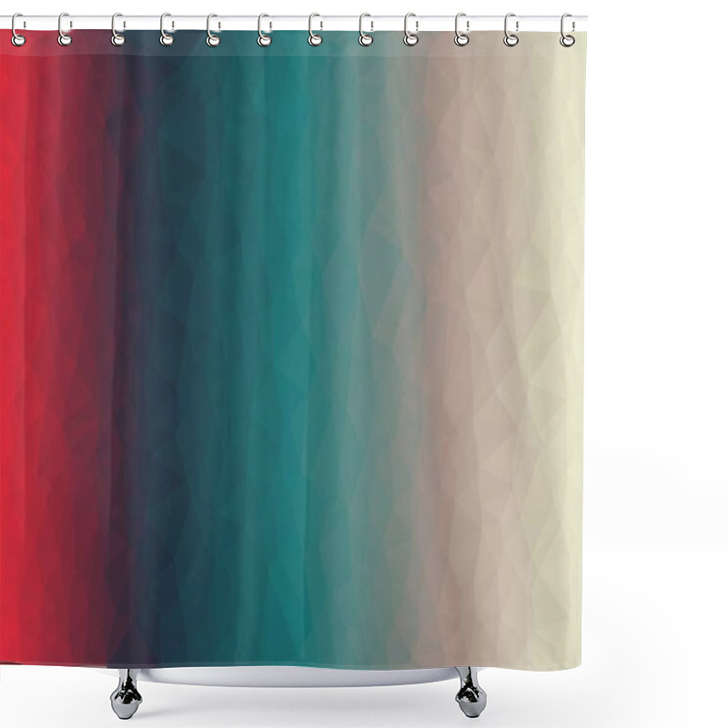 Personality  Abstract Background With Pastel Geometric Pattern Shower Curtains