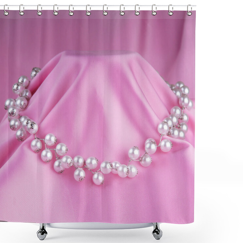 Personality  Pearl Nacklace Shower Curtains