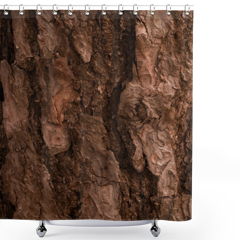 Personality  Pine Bark  A Natural Material With Unique Texture, Perfect For Decoration, Soil Mulching, And Landscape Design. An Eco-friendly Touch Of Nature In Every Detail Shower Curtains