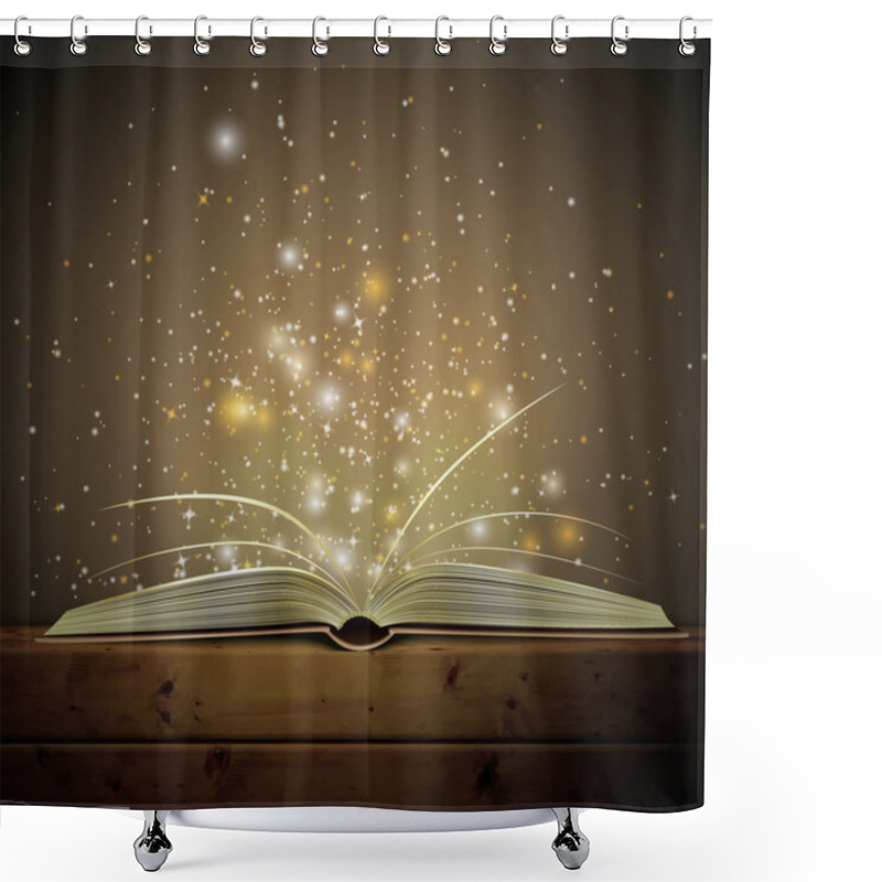 Personality  Magic Book Shower Curtains