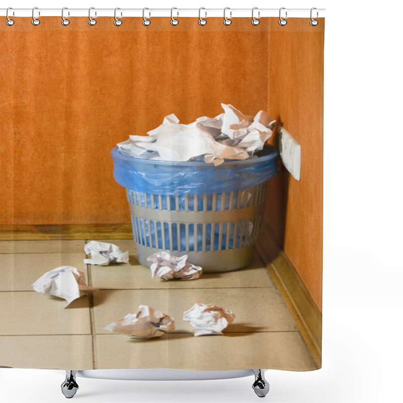 Personality  Wastebasket Shower Curtains