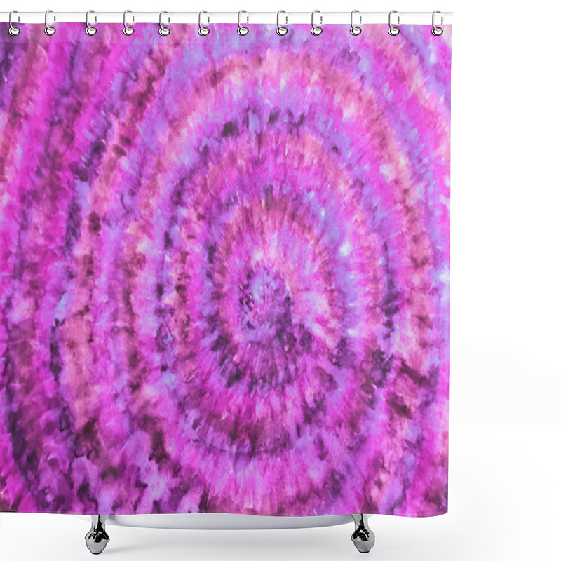 Personality  Tie Dye Shibori Seamless Pattern. Watercolour Abstract Texture. Shower Curtains