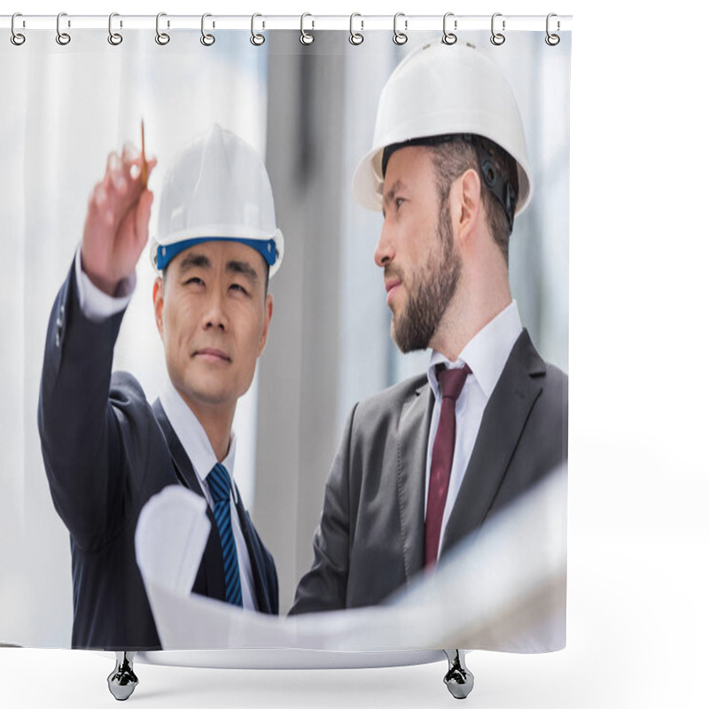 Personality  Professional Architects Working  Shower Curtains