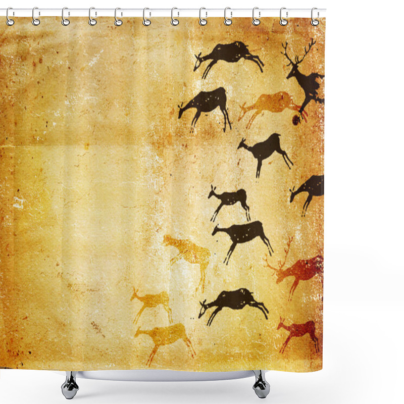 Personality  Grunge Background Shower Curtains