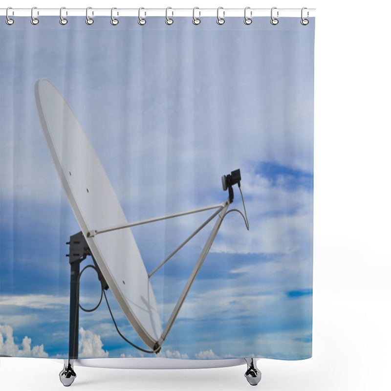 Personality  Satellite Dish Shower Curtains