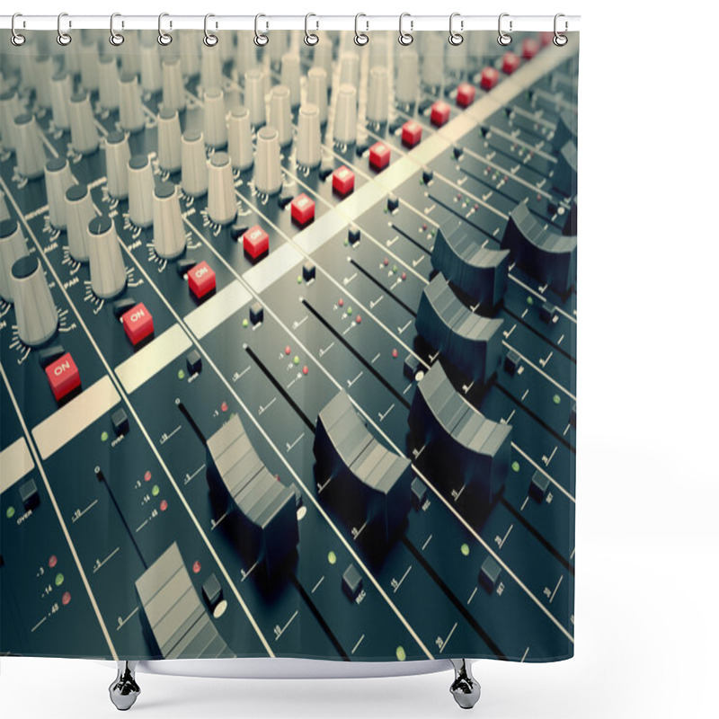 Personality  Audio Console. Shower Curtains