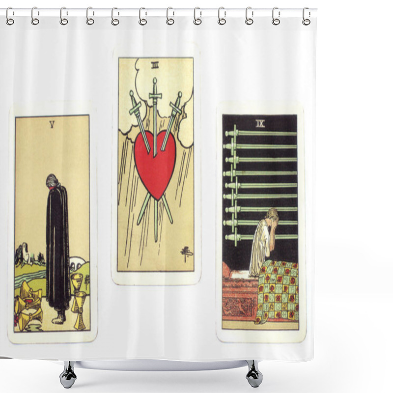 Personality  Tarot Cards Shower Curtains