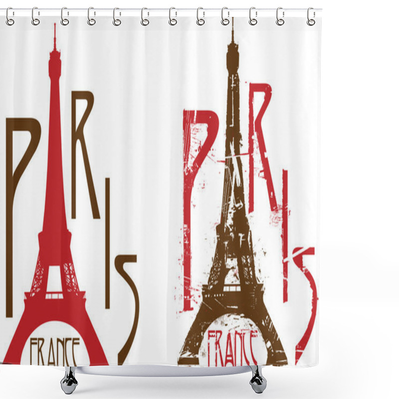 Personality  Paris Shower Curtains