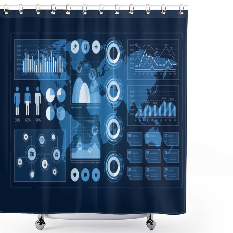 Personality  Human User Display  . Mixed Media Shower Curtains