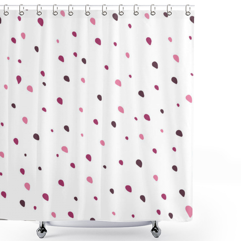 Personality  Hand Drawn Dots Pattern Shower Curtains