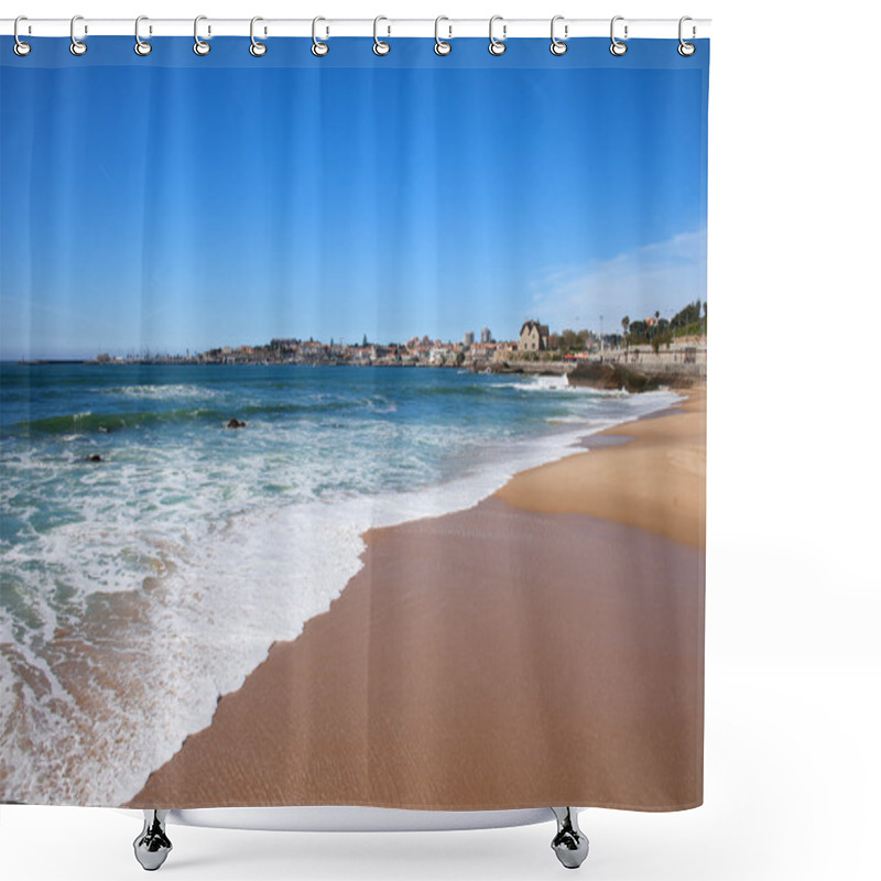 Personality  Estoril Beach In Portugal Shower Curtains