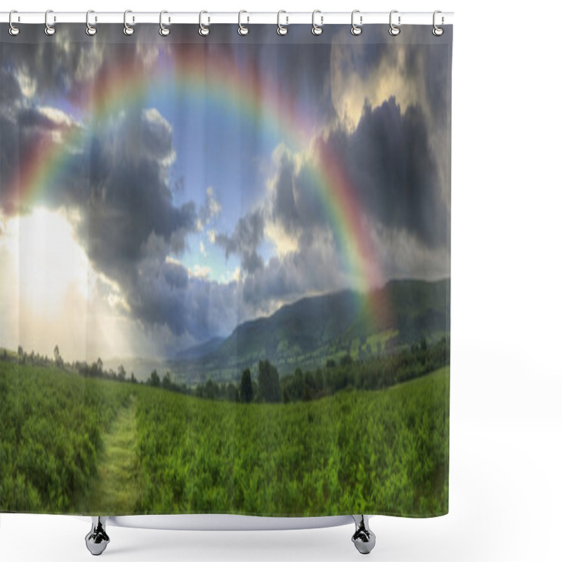 Personality  Stunning Summer Sunset Across Countryside Landscape With Dramati Shower Curtains