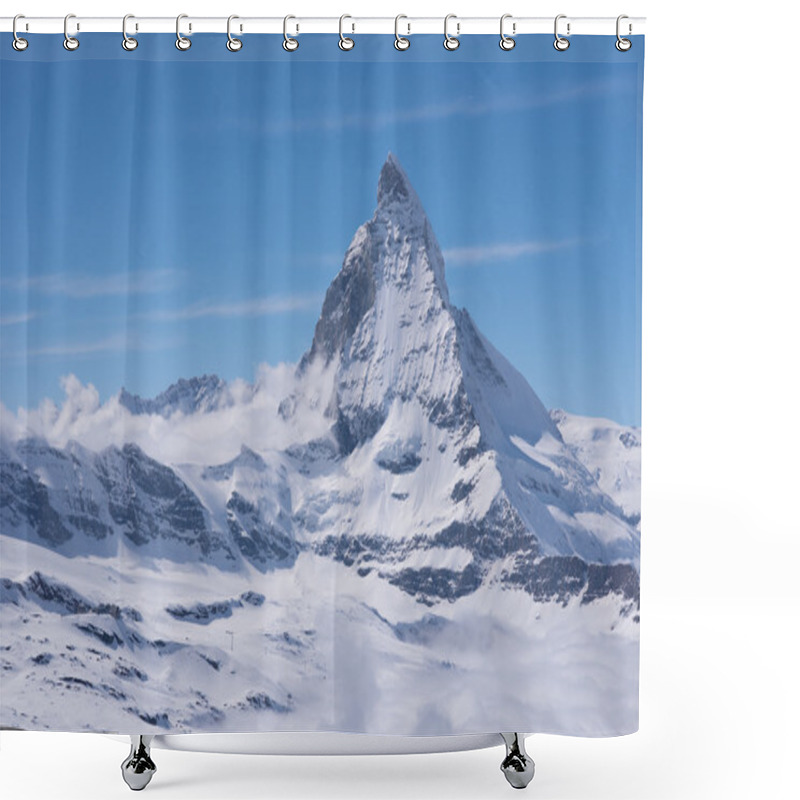 Personality  The Matterhorn Peak Switzerland Shower Curtains