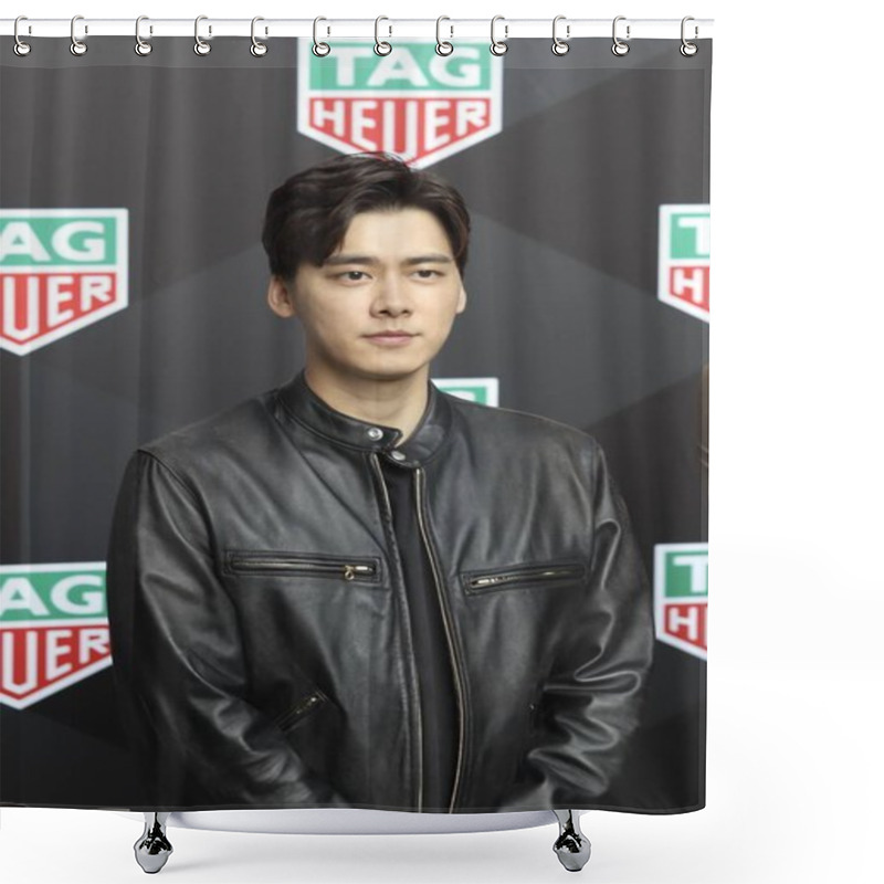 Personality  Chinese Actor And Singer Li Yifeng Attends A Promotional Event For TAG Heuer In Shanghai, China, 19 April 2019. Shower Curtains