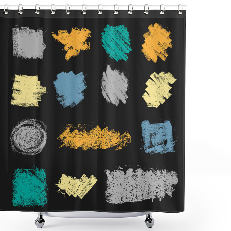 Personality  Chalk Design Elements. Shower Curtains