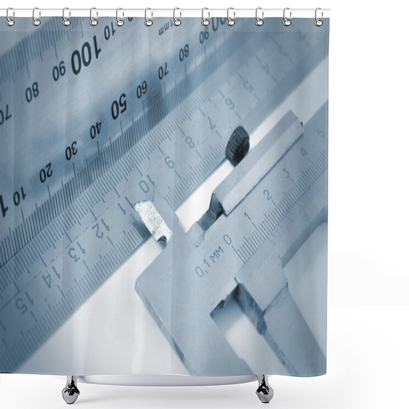 Personality  Precision Measurement Tool Shower Curtains