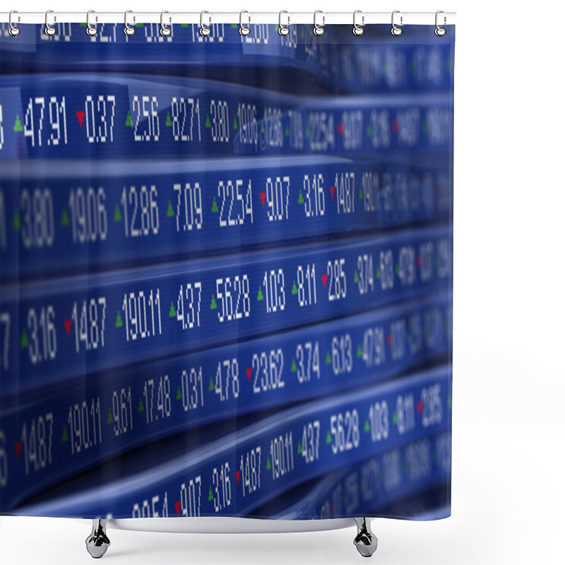 Personality  Stock Ticker Shower Curtains