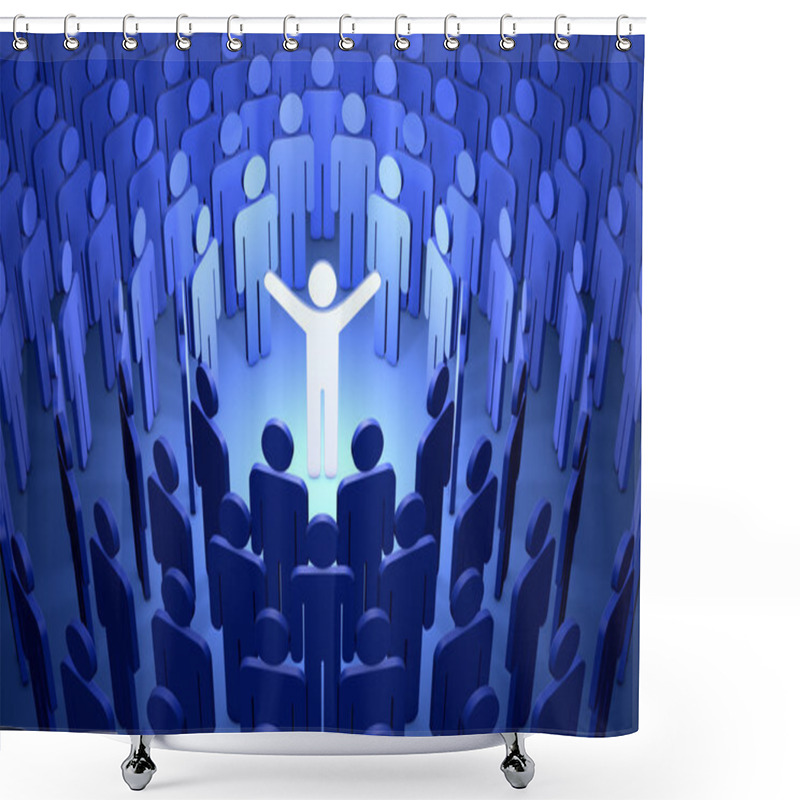 Personality  World Discovery (symbolic Figures Of People) Shower Curtains