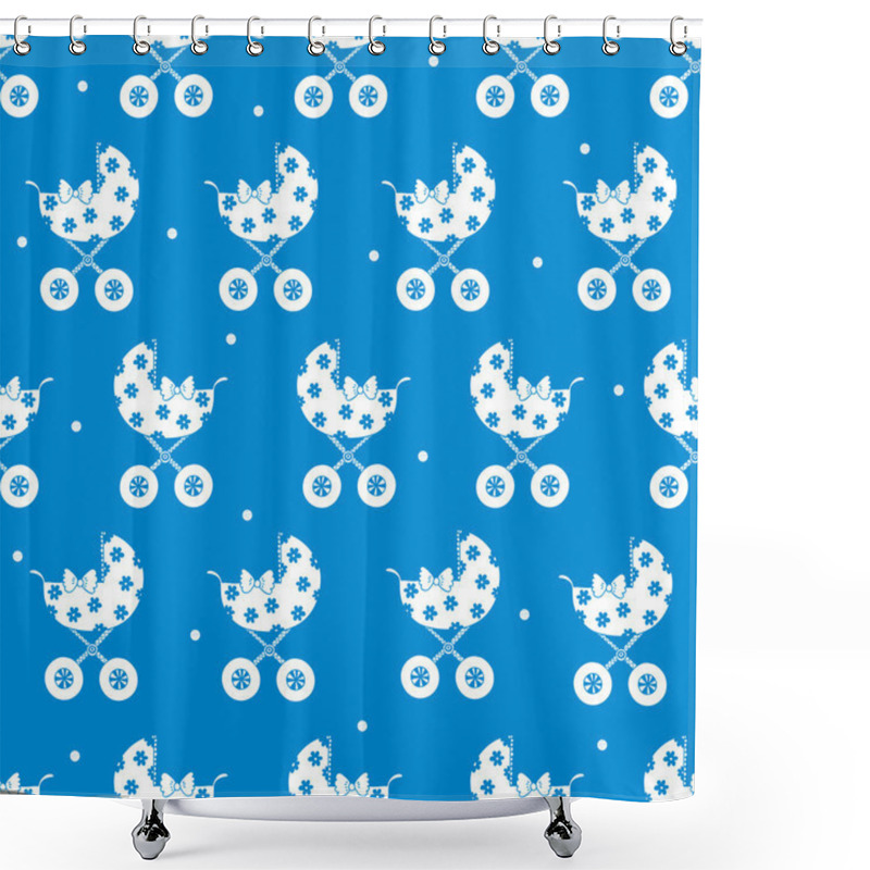 Personality  Children's Seamless Pattern For Newborn Babies. . Shower Curtains