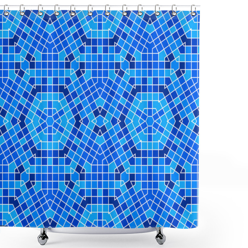 Personality  Vector Seamless Mosaic Ornaments Shower Curtains