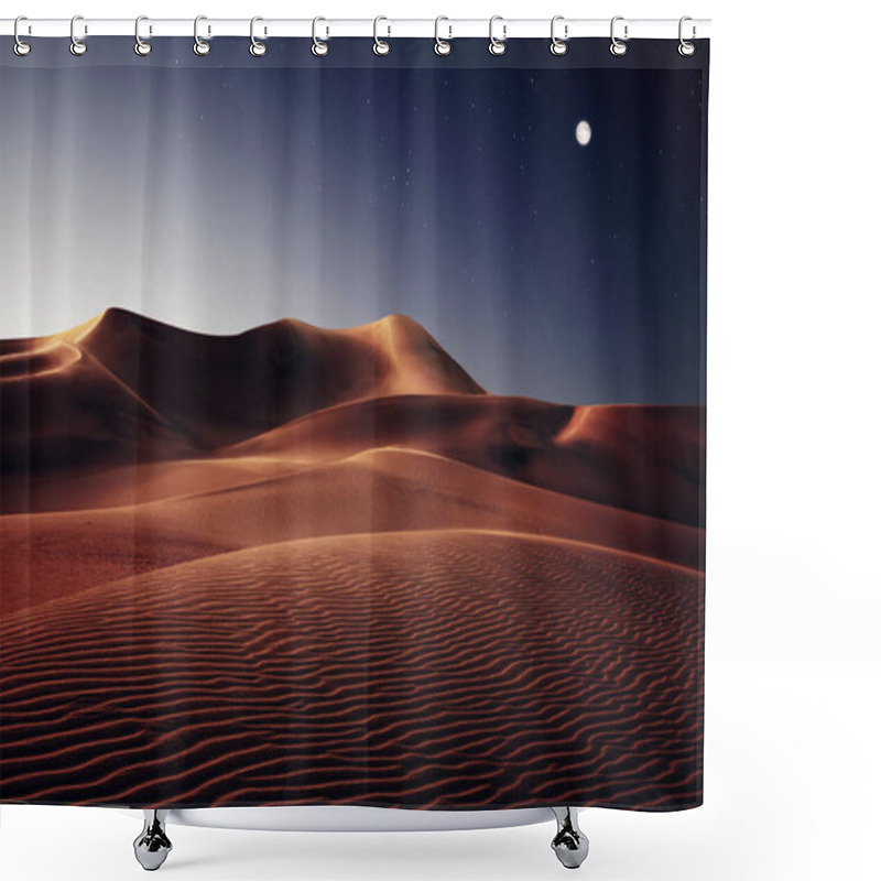 Personality  View Of Nice Sands Dunes At Sands Dunes National Park, California Shower Curtains