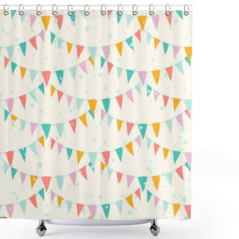 Personality  Garlands Pattern Shower Curtains