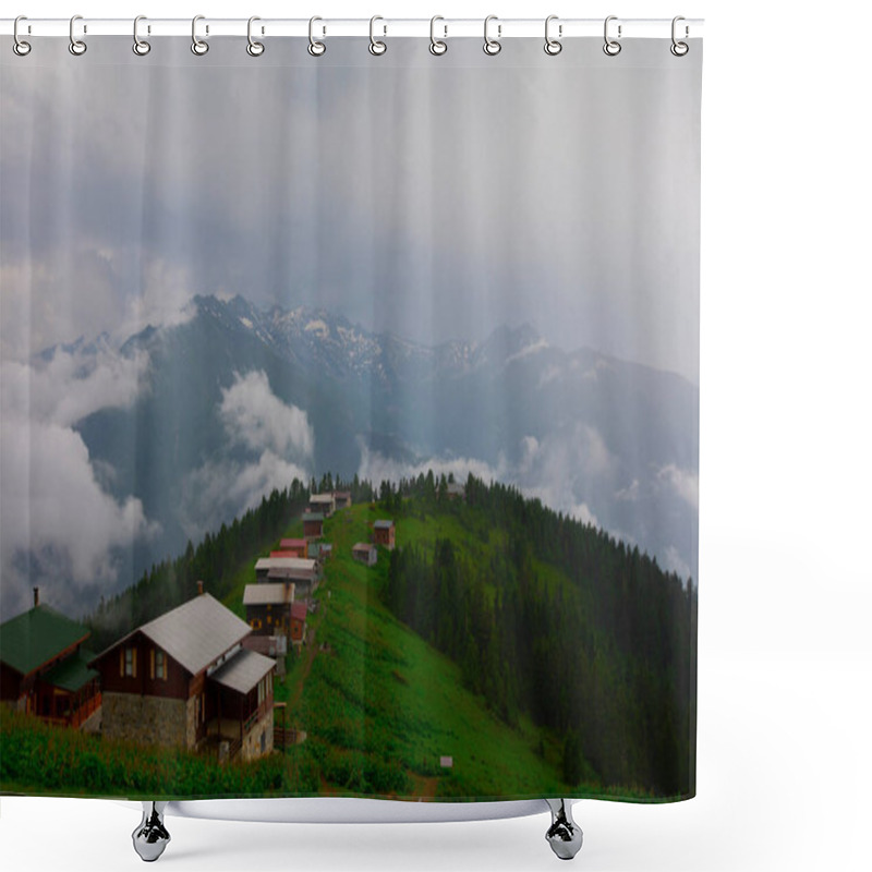 Personality  Pokut Plateau Rize Camlihemsin,Pokut Plateau In The Black Sea And Turkey. Rize, Turkey. Shower Curtains