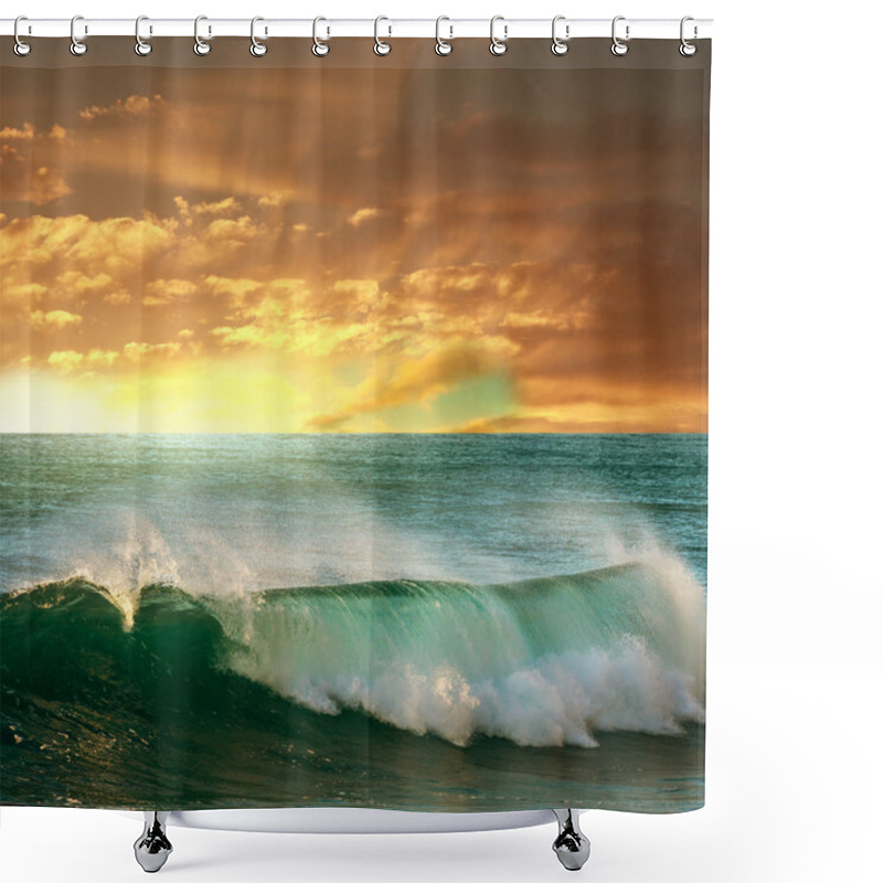 Personality  Sea Sunset Shower Curtains