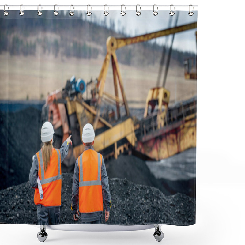 Personality  Coal Mining Workers Shower Curtains