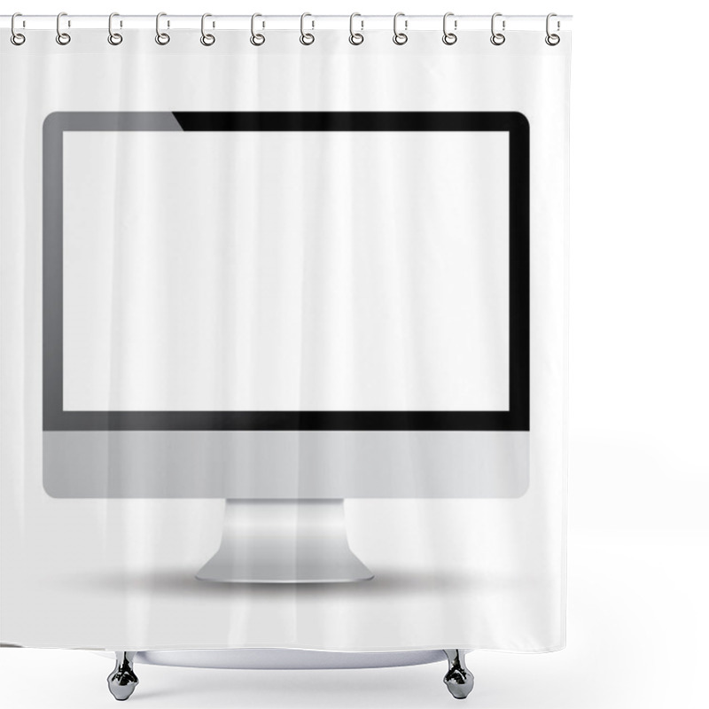 Personality  Empty Computer Display Shower Curtains