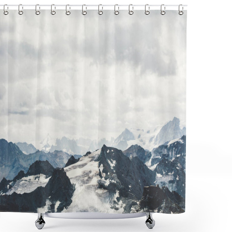 Personality  View Of Beautiful Landscape In The Alps. Shower Curtains