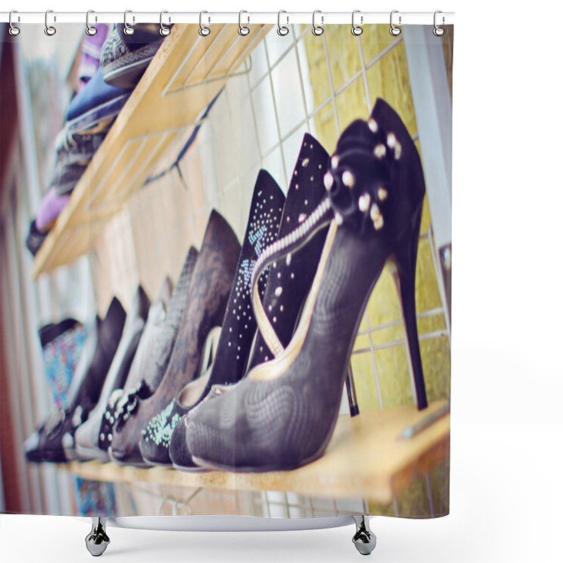 Personality  Women Shoes Shower Curtains