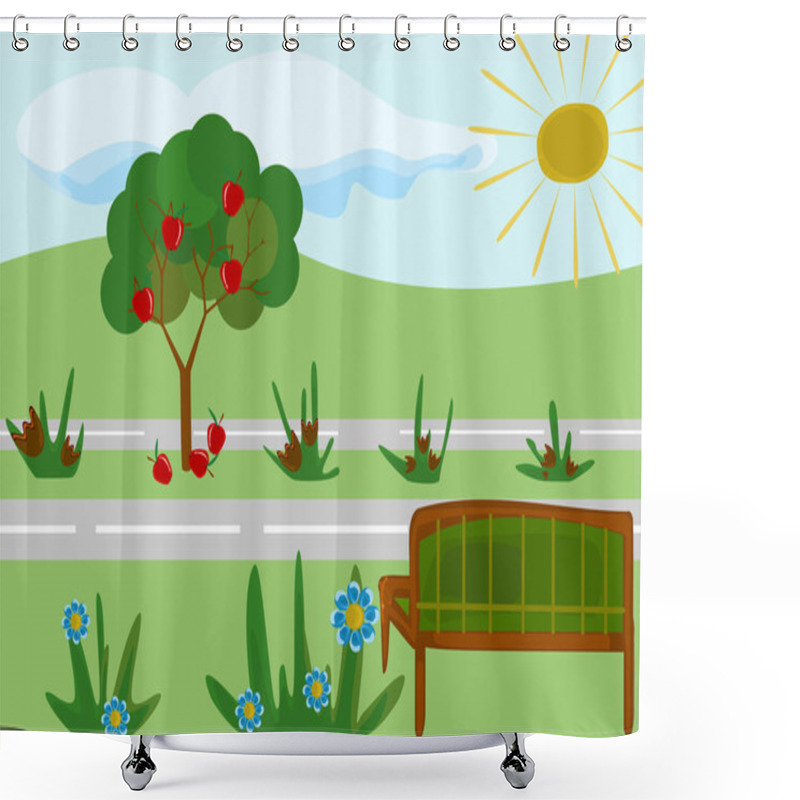 Personality  Park Shower Curtains