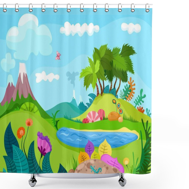 Personality  Background Shower Curtains