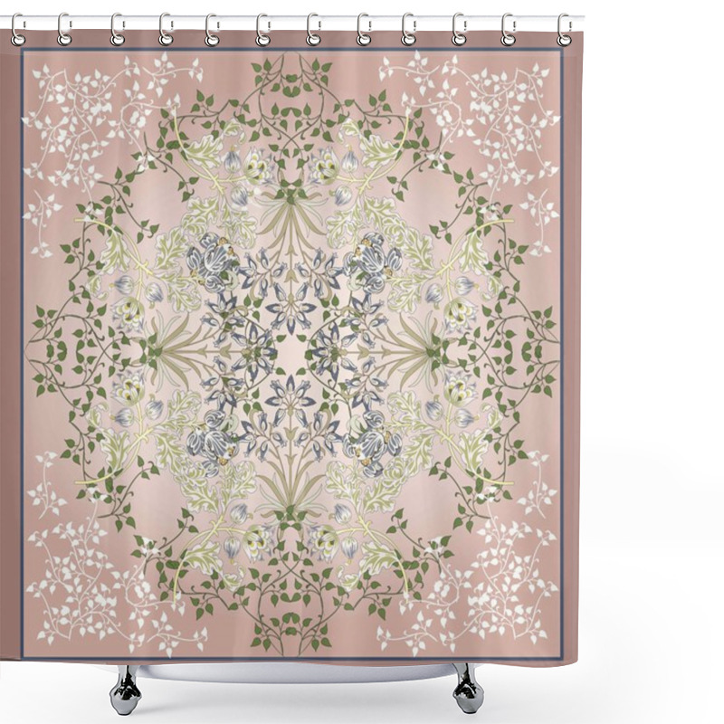 Personality  Flower Glade 4 Shower Curtains