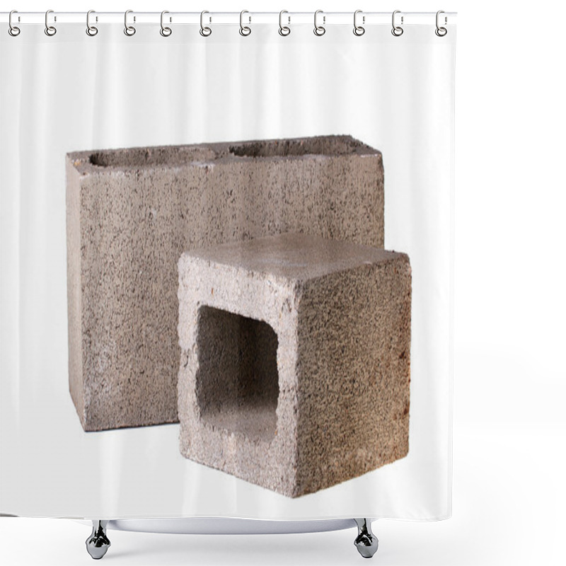 Personality  Bricks From Concrete Shower Curtains