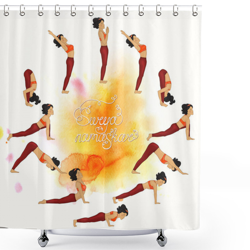 Personality  Yoga Shower Curtains