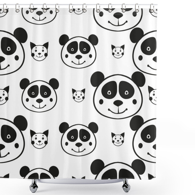 Personality  Childish Cartoon Kittens Shower Curtains