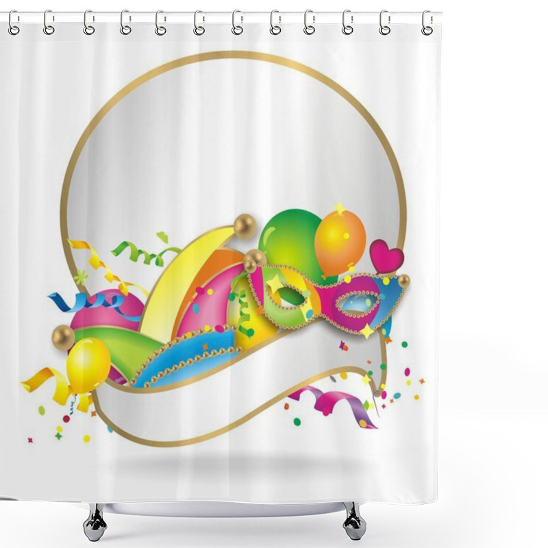 Personality  Carnival Background Shower Curtains