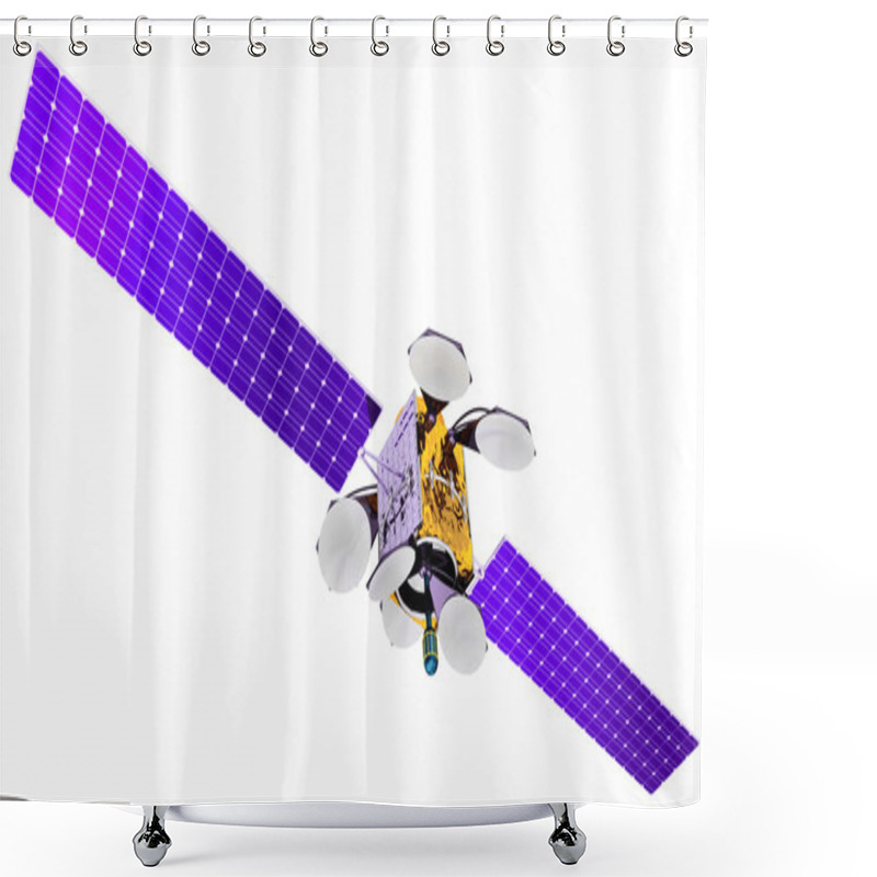 Personality  3D Model Of An Artificial Satellite Of The Earth Shower Curtains