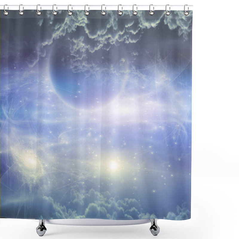 Personality  Abstract Universe Space Sky, 3d Galaxy Art Background For Copy Space  Shower Curtains