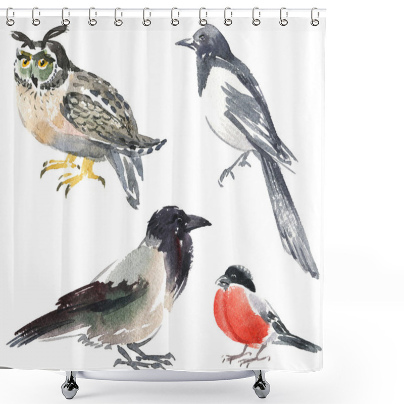 Personality  Wild Birds Set Shower Curtains