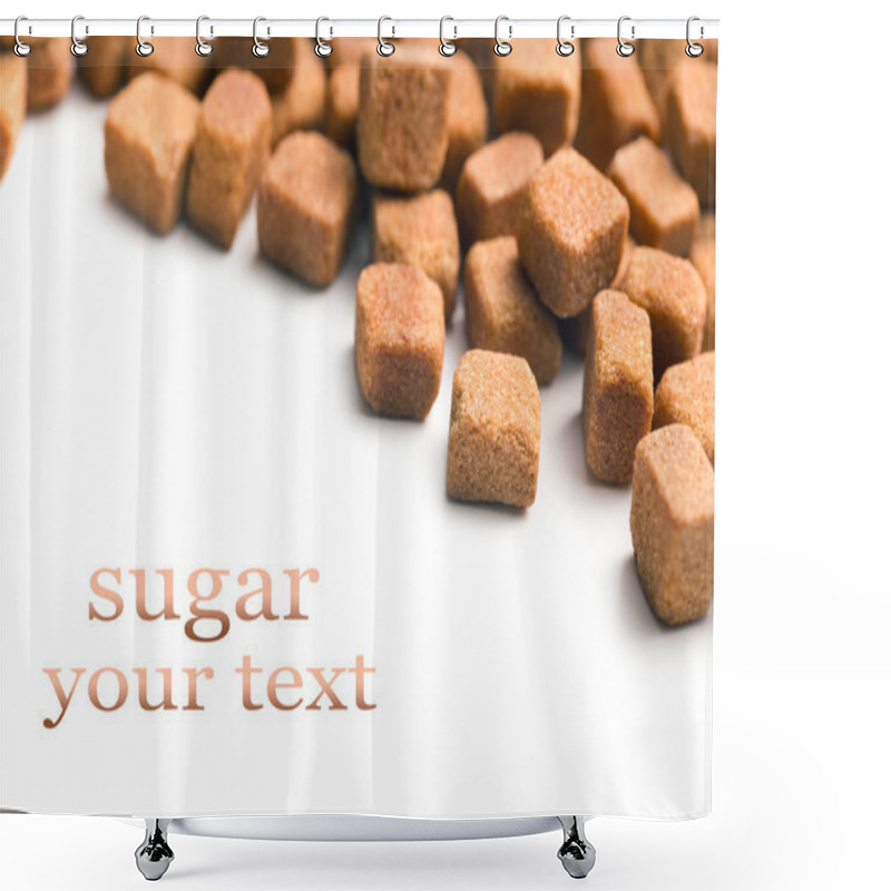 Personality  Brown Sugar Cubes Shower Curtains