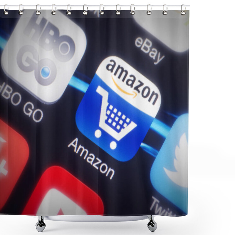 Personality  Amazon App Icon Shower Curtains