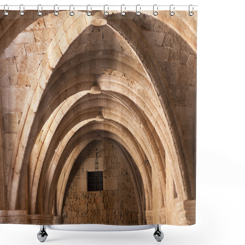 Personality  Rhodes Archaeological Museum The Medieval Building Of The Hospital Of The Knights. Shower Curtains